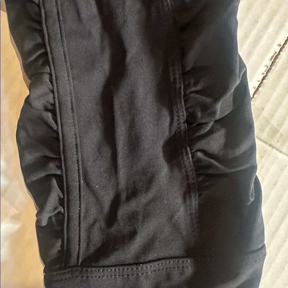 Stella McCartney Adidas black Leggings with partial foot insert fold over waist - Picture 13 of 13